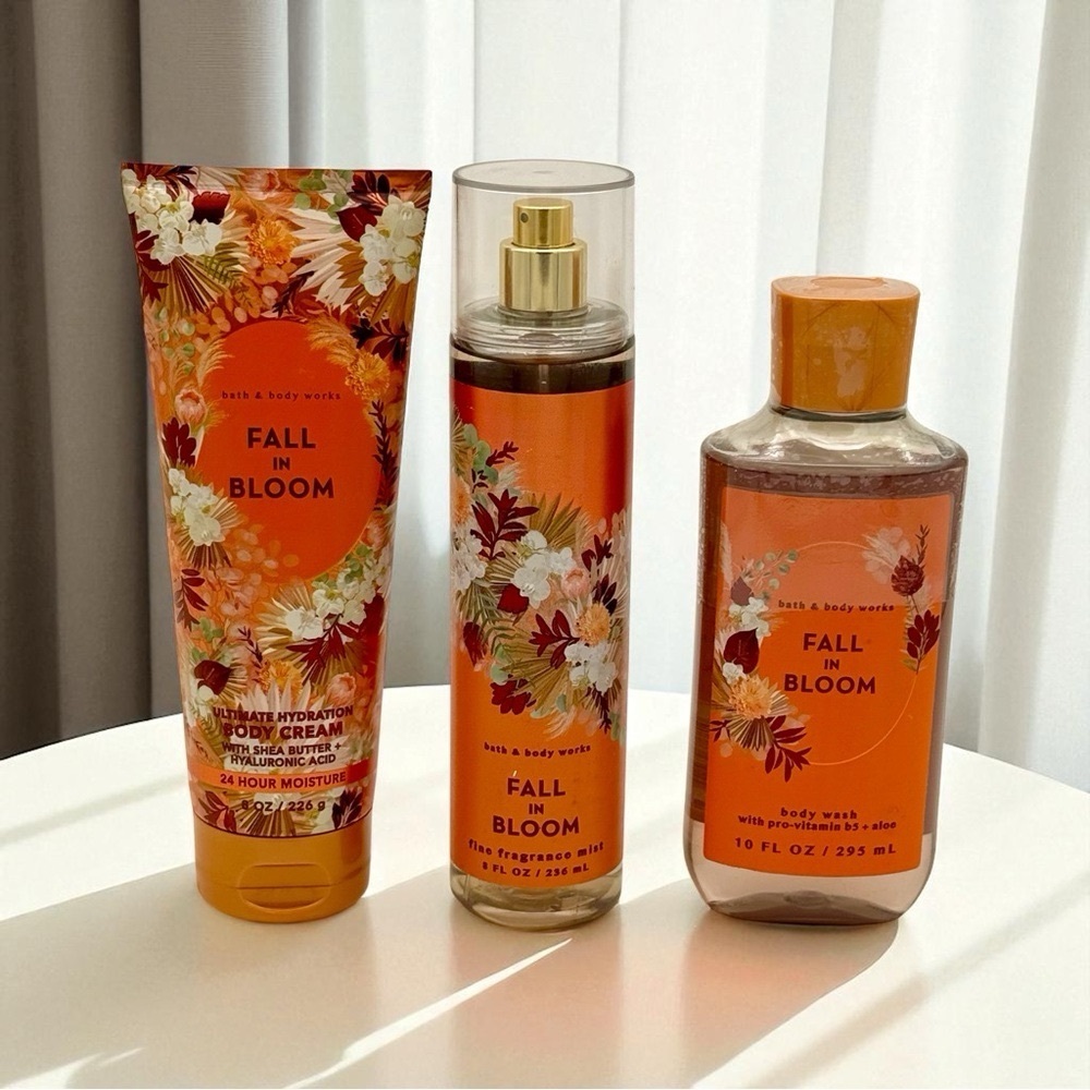 Bath and Body Works Fall in Bloom Lotion Body Care Gift Set NWT - Picture 2 of 6